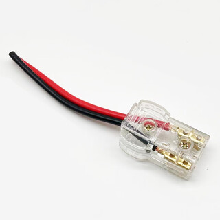 丽田电动电瓶车充电公母插头接口三轮车水电池充电器大功率插座插 插头1个透明壳 4平方铜线