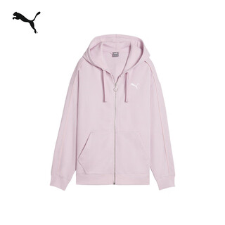 Puma loose black jacket casual jacket women's new zipper knitted sports top 682154 lilac-60 m (160/84a)