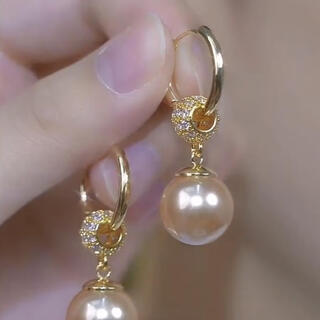 Chipan sterling silver pearl earrings women's long style temperament versatile shell pearl earrings fashion earrings 2024 new high-end ear hooks