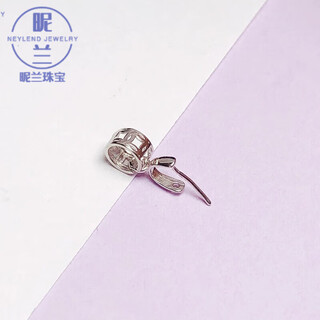 Nilan pangdonglai same style 18k gold jade buddha pendant buckle buckle head 925 oblique hole buddha jadeite jade pendant white gold