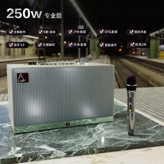 Yamisel k-song speaker playing and singing live broadcast electric box piano special audio outdoor portable bluetooth guitar audio electric blowpipe saxophone 5-speaker stereo surround + 250 watts + 1u section microphone