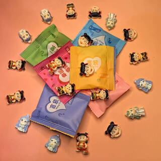 Nezha devil boy naohai blind bag student children's day gift simulated resin ornaments cute cartoon boys and girls style mix and match nezha blind bag-10 pcs