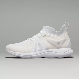 Lululemon lulu women's shoes chargefeel 2 stretch comfortable women's sports shoes breathable cushioning fitness training shoes white/white 38.5