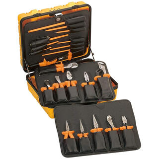 Klein tools 22-piece professional insulated electrician's tool set three-layer lock box to prevent electric shock