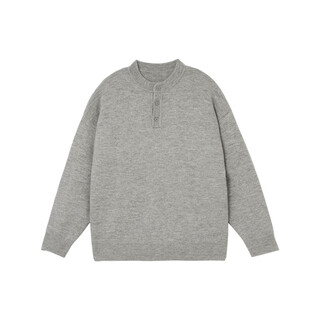 Bodydream henry collar sweater men's winter machine washable sweater lazy neutral style sweater floral gray (one size larger) s 110jin jin is equal to within 0.5 kg