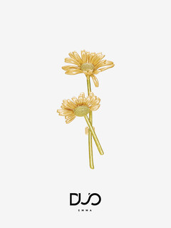 Two snows and three eights goddess day gift sunflower brooch women's light luxury high-end high-end cheongsam pin high-end exquisite sunflower brooch