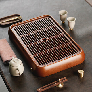 Wutu gold material 32 pieces bakelite tea tray german simple storage and drainage small household dry soaking drain tray tea table small