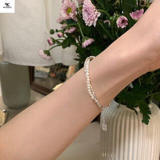 Wireless anti-static bracelet bracelet winter human body release device artifact anti-static eliminator for men and women pearl titanium steel anti-static bracelet (adjustable size