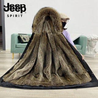 Jeep (jeep) Мужская куртка со съемной подкладкой parker Меховая куртка средней длины haining Меховая куртка из норки Бархатная шуба Утолщенная норковая шуба Мужская черная оболочка + подкладка из волчьего волоса Куртка из натуральной кожи средней длины Первая десятка рейтинга m Рекомендуется 90-110 jin jin равен 0,5 кг