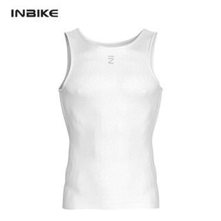 Inbike sweat-wicking shirt road cycling jersey men's tops sweat-absorbent bottoming shirt sleeveless vest short-sleeved underwear long-sleeved white vest l