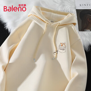Baleno hooded sweatshirt for men in autumn heavy sports loose student hoodie versatile puppy print youth casual jacket