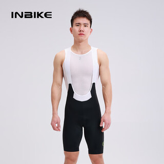 Inbike2025 new cycling shorts men's bib shorts spring and summer breathable and sweat-wicking road bike bicycle xl black