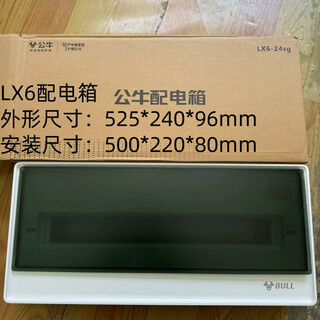 公牛（BULL）配电箱强电箱家用回路箱漏保断路器暗装8/16/24/32位 暗装24回路【无断路器】
