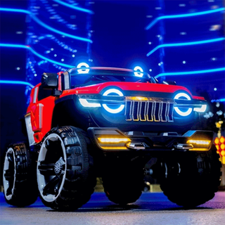 Aobele tank 300 children's electric vehicle four-wheel off-road vehicle double remote control toy for male and female babies, adults can sit on the stroller, top with red + chaowei battery + full function + foam wheel