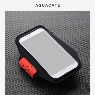 Japan's 2025 new running mobile phone arm bag sports arm cover apple running mobile phone bag wrist bag outdoor breathable black and red large size max