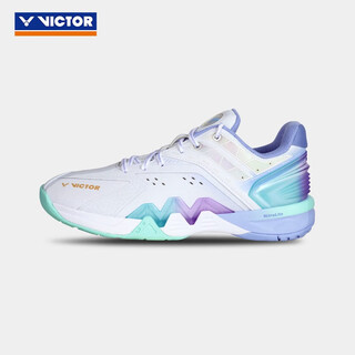 Victor's new victory badminton shoes are non-slip, wear-resistant and stable 8500 8500nl at distilled white/blue purple 41 (265mm)