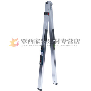 Pupan 2-meter ruler two-meter project vertical flatness detection ruler folding horizontal ruler house inspection tool set empty drum hammer 2-meter ruler south