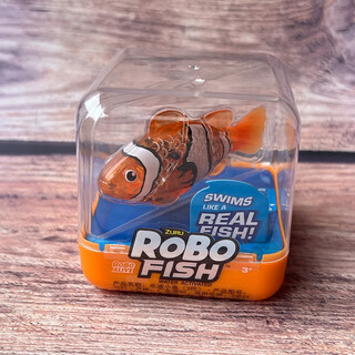 千奇梦佩特宠物蝾螈小鱼洗澡会游泳的电动儿童仿真男女孩玩具动物 橙色小鱼 长约8cm