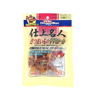 Doggyman doggyman mingshi series chicken breast teething sticks, cowhide rolls, chicken sticks, teething dog snacks, chicken and small sweet potato rolls 80g12 pieces