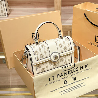 Hermes (hermes) hong kong genuine leather handbags for women 2024 new niche sense autumn and winter this year's popular one-shoulder cross-body small square bag white counter gift box set