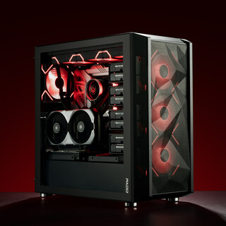 半岛铁盒（PADO）F30黑色 多硬盘NAS机箱/散热台式机电脑主机箱（14硬盘位/TYPE-C接口/支持EATX主板/360水冷位）