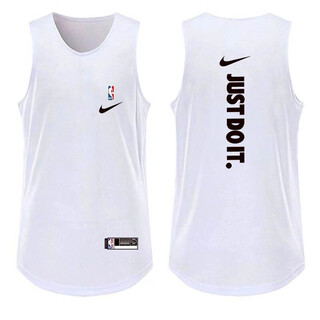 Tencent sports nba fitness sports quick-drying vest men's trendy waistcoat running training loose korean style sweatshirt sleeveless vest for men white nba just vest 4xl