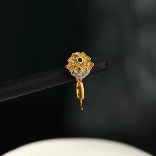 Time bird ruyi pendant clip buckle 18k gold plated buckle pendant buckle buddha gong guanyin necklace buckle melon seed buckle diy ruyi buckle