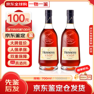 轩尼诗VSOP 法国进口 干邑白兰地 洋酒烈酒 商务宴请送礼佳选 VSOP 700mL 2瓶