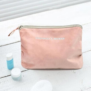 Cosmetic bag women's portable small simple velvet girl's heart storage bag large capacity cosmetic bag small wallet light pink