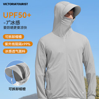 Victoria traveler original yarn sun protection clothing men's summer light and breathable fishing anti-uv sunshade jacket skin clothing beach clothing