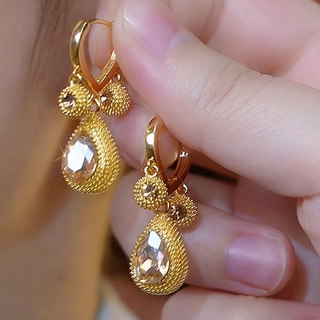 Moqian snow silver earrings 9999 pure silver women's 2025 new golden durian pendant earrings niche design versatile gold