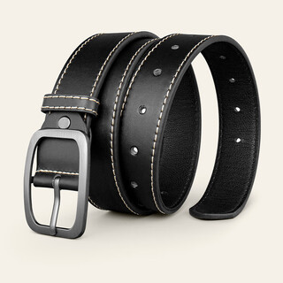 Cow men's belt men's pin buckle belt men's summer jeans with casual birthday gift for husband chinese valentine's day gift