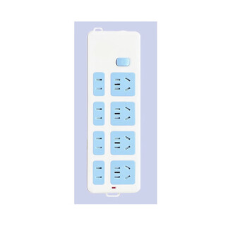 Lufang multi-purpose plug strip gn 217 8 holes 3 meters 10a 1 piece