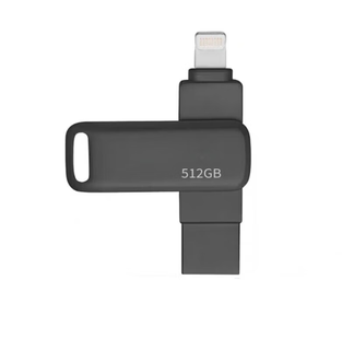 手机u盘安卓苹果华为小米vivo.oppo手机电脑两用高速金属1TB优盘 512GU盘[黑色]