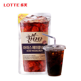 Lotte cantata hazelnut flavor coffee drink 230ml*10 bags/box, family pack, imported from korea