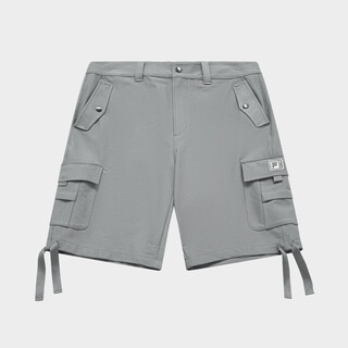 Fila men's fusion series sports pants men's loose casual outdoor versatile knitted quarter pants beilin gray l