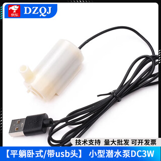 Dc small submersible pump self-priming pump usb plug micro mini fountain 3v4.5v5v6v12v dc motor motor flat lying horizontal/with usb head 5v small submersible pump dc3w