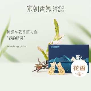 Song dynasty royal cat chun yun elf car aromatherapy men's and women's high-end car perfume light fragrance new year's gift