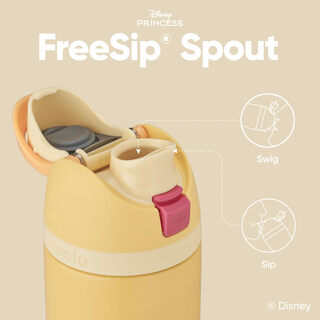 Owala disney princess series stainless steel straw thermos cup portable water bottle belle princess style 709ml