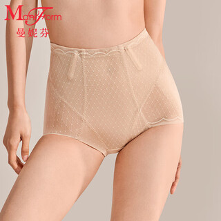 Maniform light shaping tummy control shaping pants women's inner shaping pants lightweight and comfortable high waist pants cotton crotch bottoms