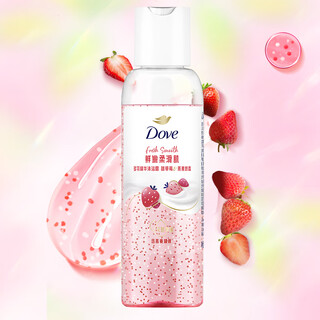 Dove essence shower gel sweet strawberry oatmeal milk fragrance 100g (not for sale)