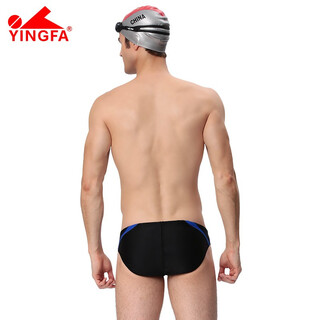 Yingfa yingfa men's swimming briefs professional competitive swimming trunks men's swimsuit 9462-3 yellow blue 3xl