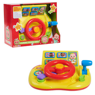 Just play cocomelon children's learning steering wheel electronic educational toy 3 years old + ccc certified