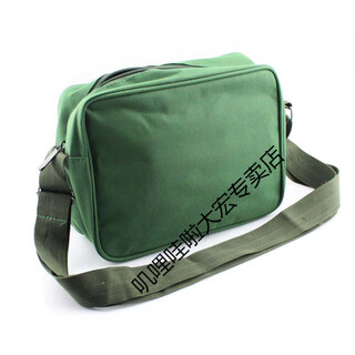 Huili small tool bag, shoulder tool bag, military color electrician bag, green canvas, repair bag, backpack