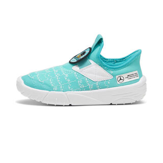 Puma unisex kids mercedes amg petronas slip-on shoes, bright green-puma white bright green-puma white 2 kids