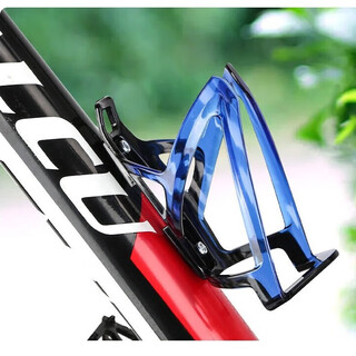 Qiyao bang wing bicycle water bottle rack universal mountain road bike accessories cycling equipment water cup holder gradient water cup holder black blue + 4 ties