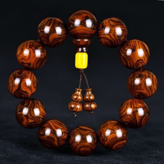 胖东来品质花梨木手串海南黄手串2.0老料鬼脸鬼眼佛珠手链文玩念 15mm*15颗【 海南】