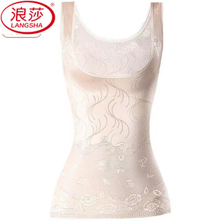 Langsha summer thin shapewear women's vest tops postpartum waist and abdominal stomach slimming body corset women skin color 772 l 80jin jin is equal to 0.5kg -100jin jin is equal to 0.5kg
