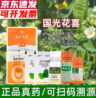Guoguang huaxi package strawberry promotes growth, preserves flowers and fruits, flower bud differentiation, water-soluble foliar fertilizer growth regulator 135ml*10 sets