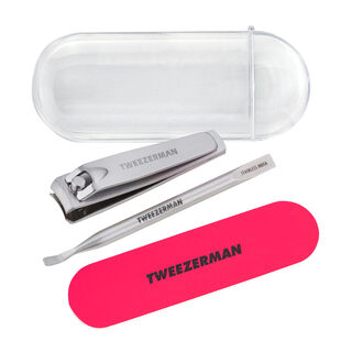 Tweezerman mini manicure kit portable nail care tool